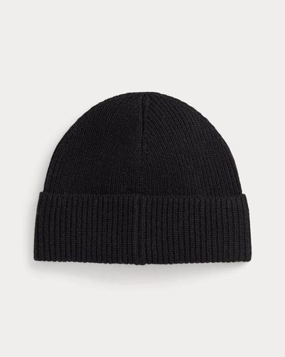 Men's Polo Bear Rib-Knit Beanie