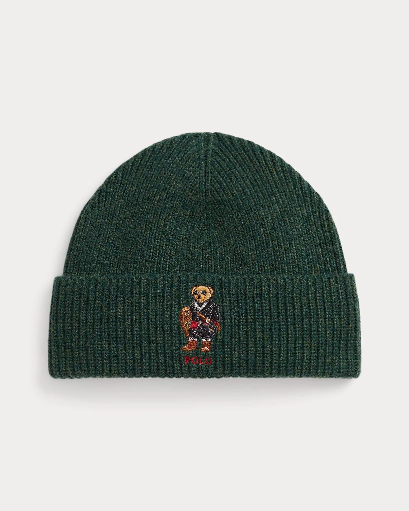 Men's Polo Bear Rib-Knit Beanie