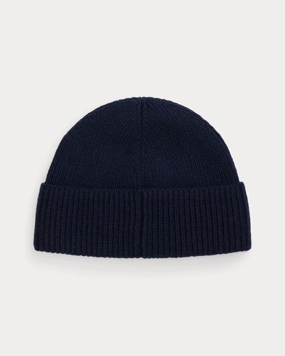 Men's Polo Bear Rib-Knit Beanie