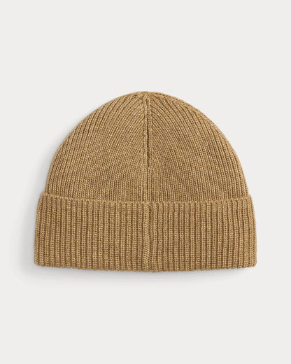 Men's Polo Bear Rib-Knit Beanie