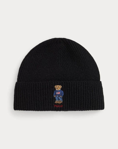 Men's Polo Bear Rib-Knit Beanie