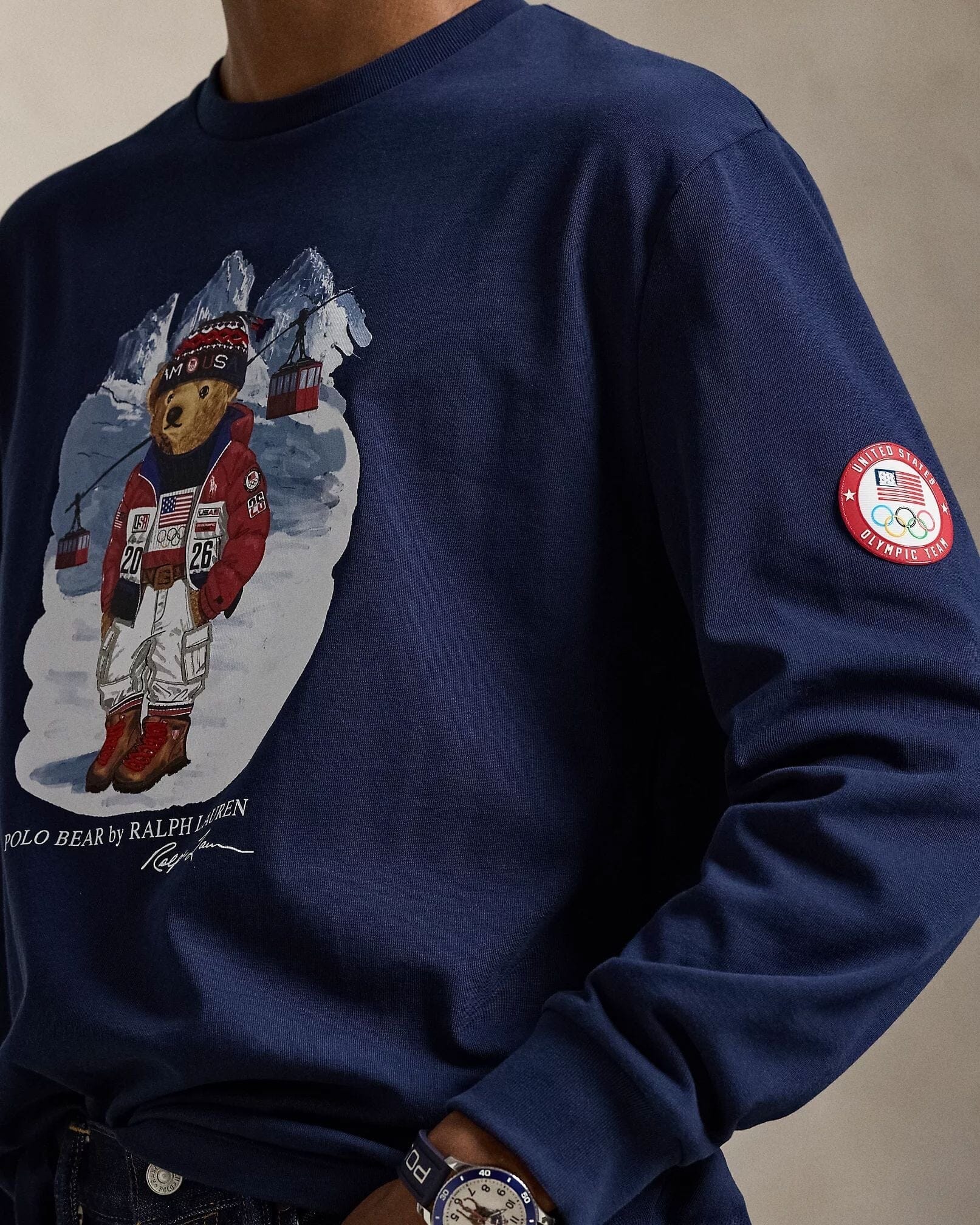 Men's Team USA Polo Bear T-Shirt