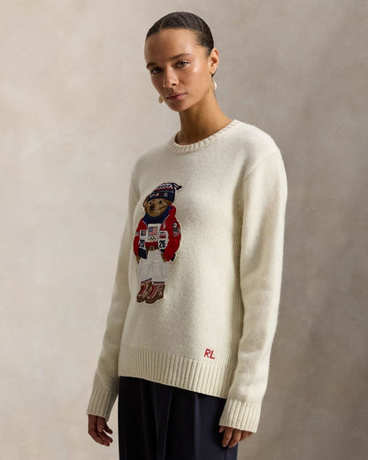 Men's Team USA Polo Bear Sweater