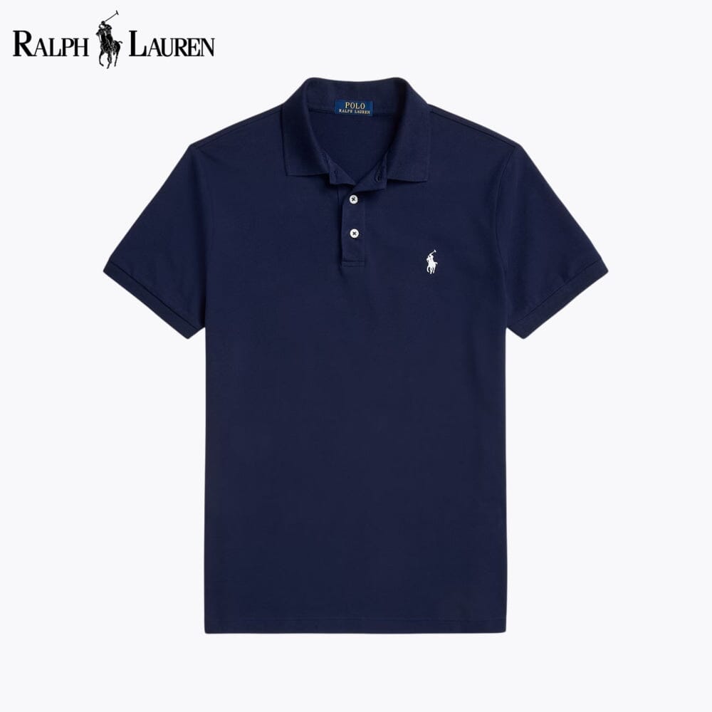 Men's Custom Slim Fit Stretch Mesh Polo Shirt