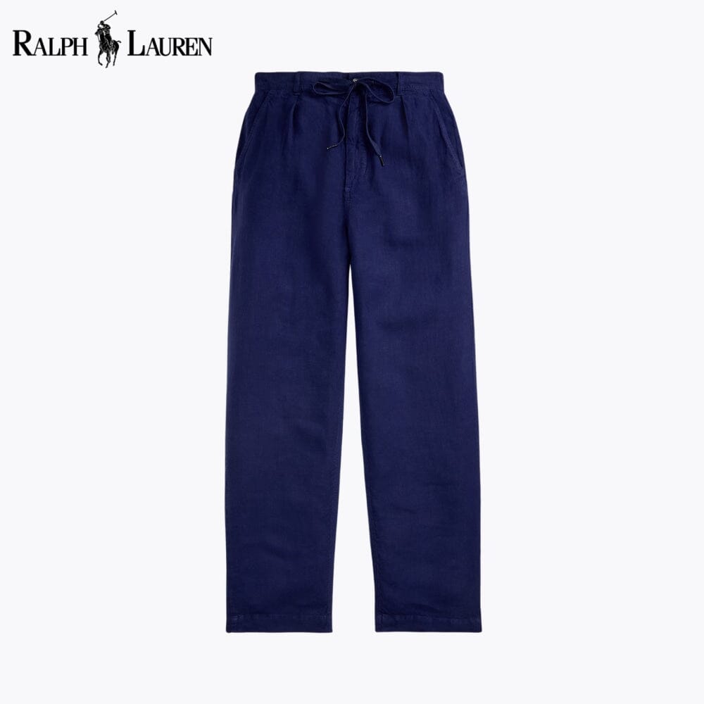 Men's Lateef Relaxed Fit Pleated Linen Pant