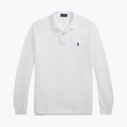 Men's Mesh Long-Sleeve Polo Shirt