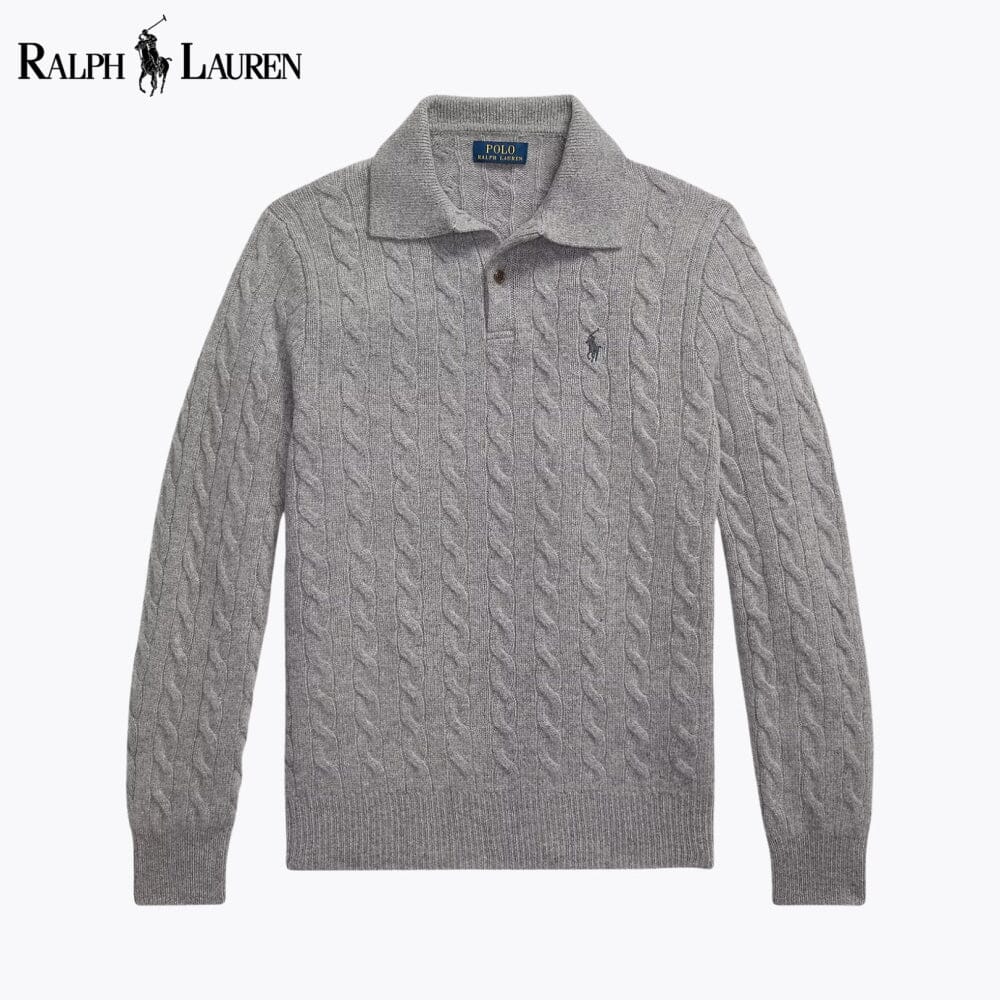 Men's Wool–Cashmere Cable-Knit Jumper