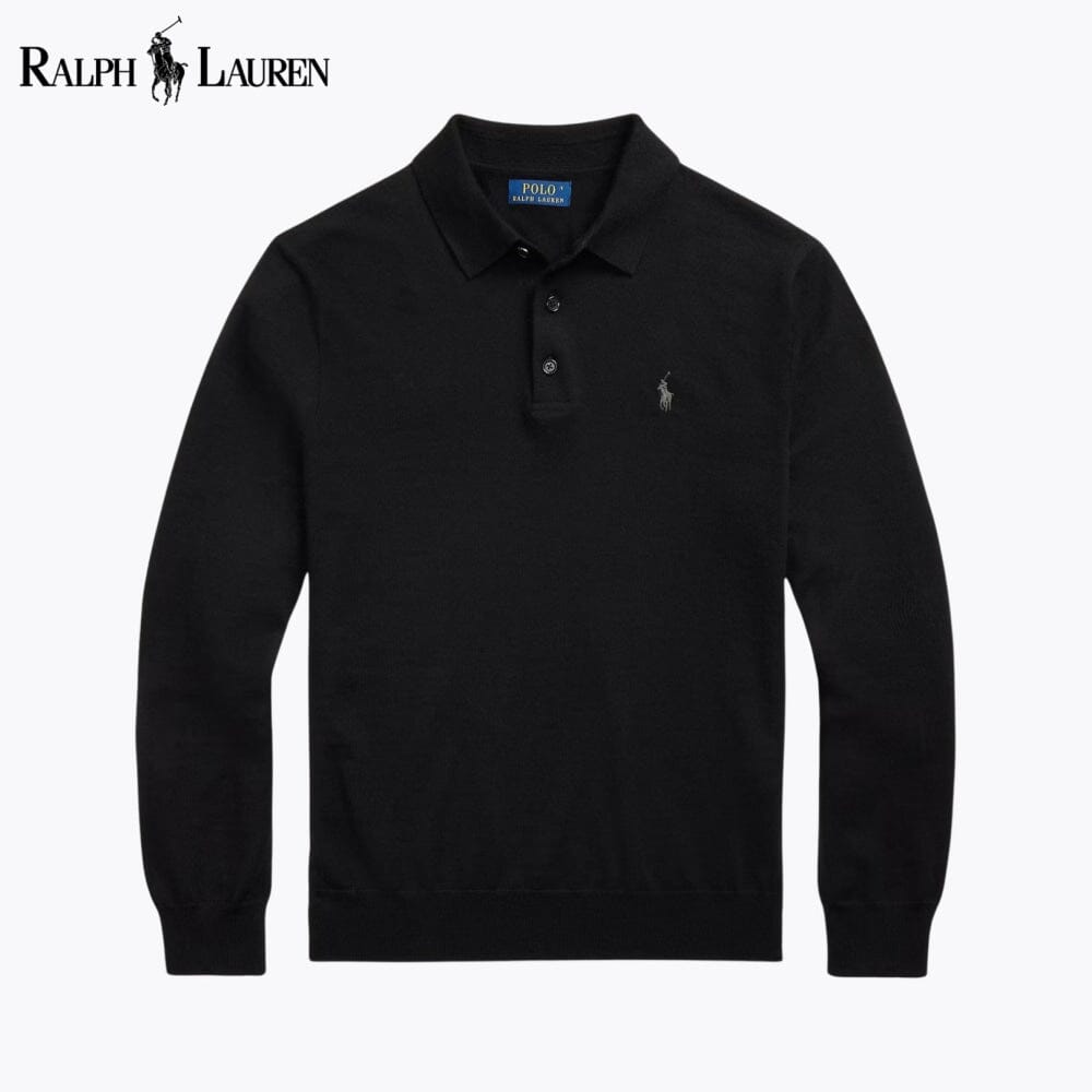 Men's Wool Polo-Collar Jumper