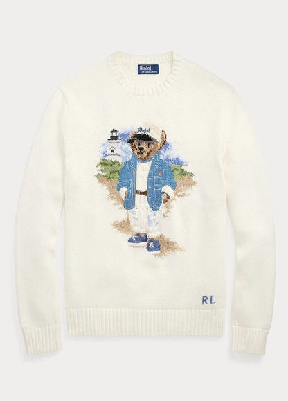 Men's Sweater | Blue Polo Bear