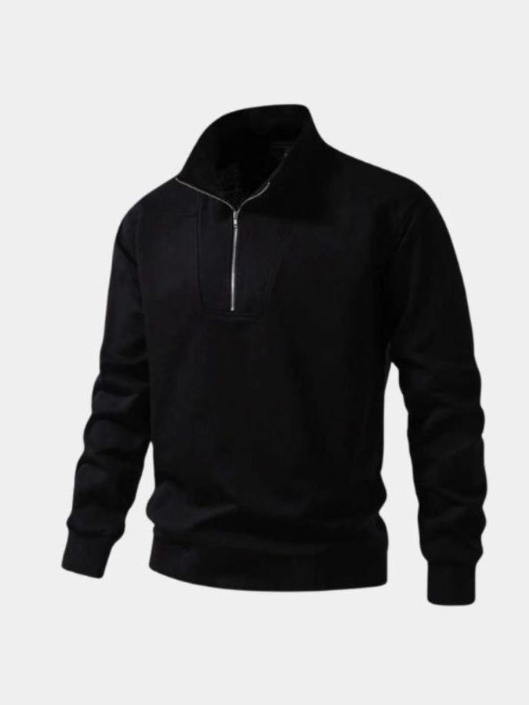 Sweat Zippé Col Revers Sport - Cross & Crown