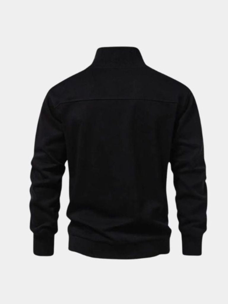 Sweat Zippé Col Revers Sport - Cross & Crown